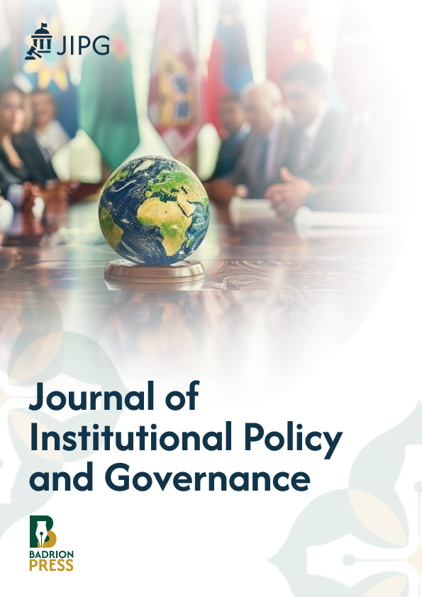 Cover - Journal of Institutional Policy and Governance